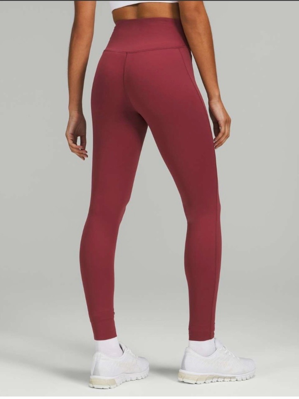 Lululemon Base Pace High-Rise Tight 28" *Brushed Nulux Mulled Wine W5DYNS size 2